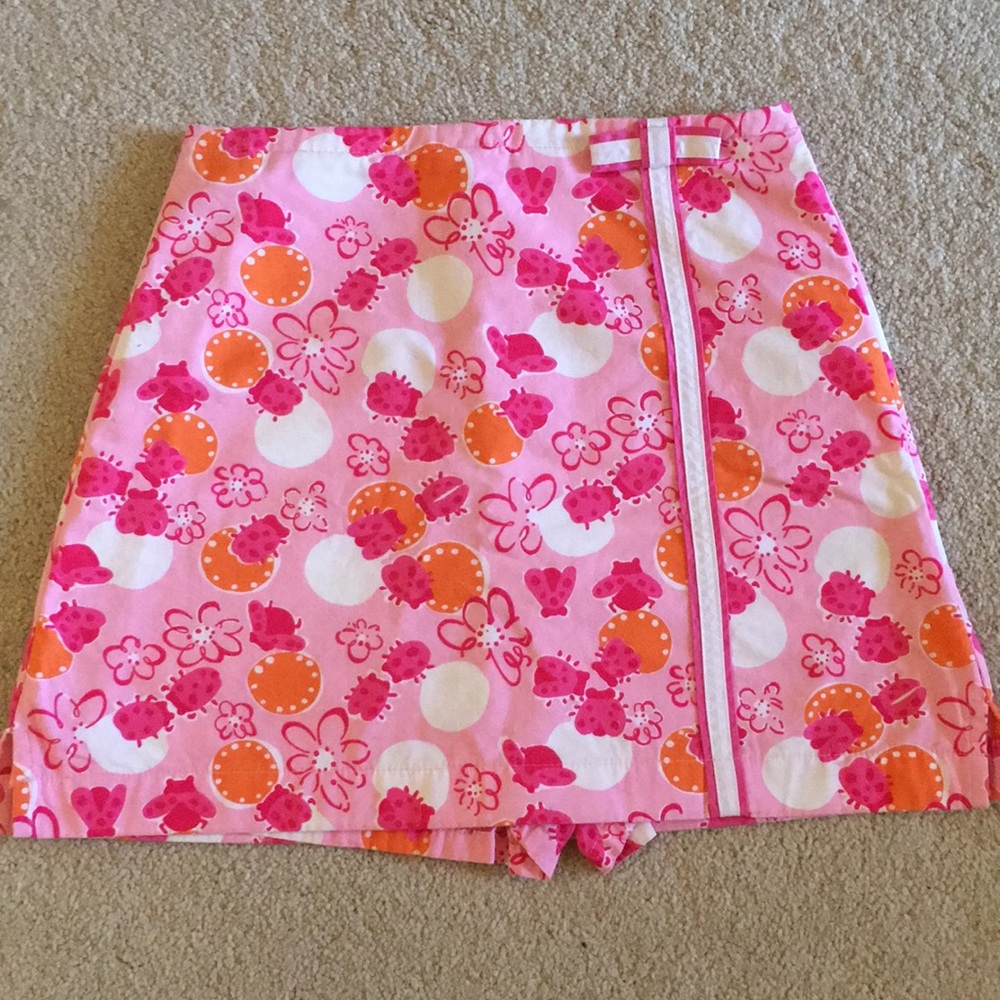 Vintage Lilly Pulitzer skort ladybug 🐞 print